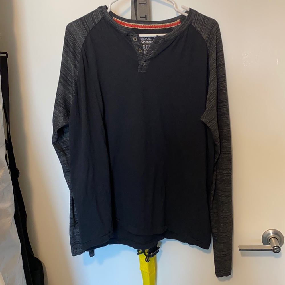 Broken Threads two-tone long sleeve tee